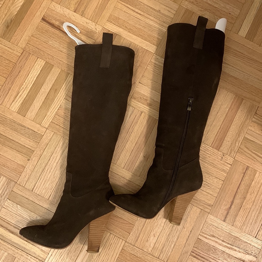 Sabine Dronas Dark Chocolate Suede 6.5